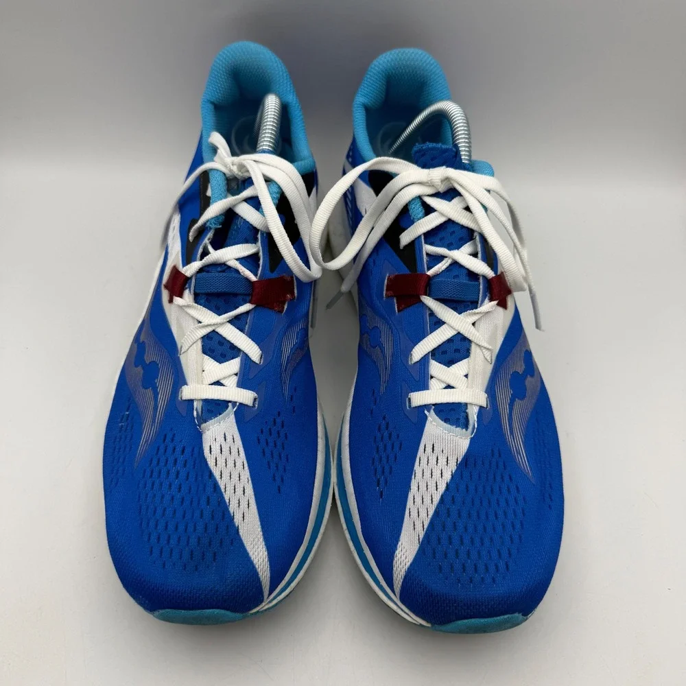 Saucony Endorphin Pro 2 Running Shoes Mens 10.5 Blue White Carbon Plate
